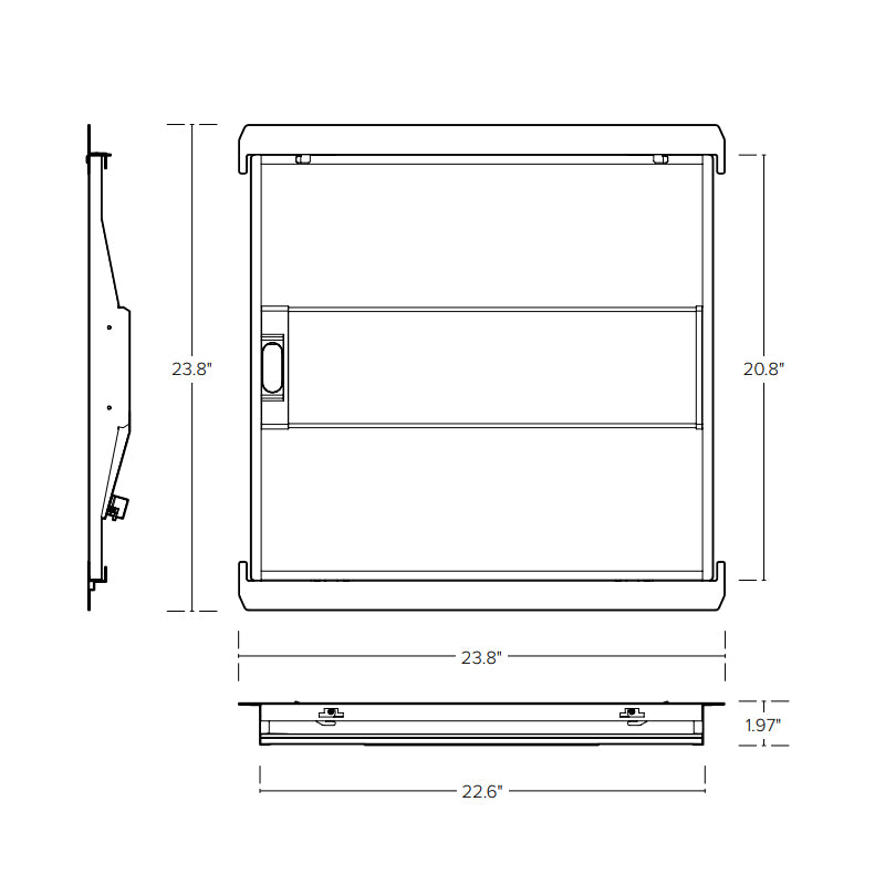 ESL-ISS-640-22-2030W-3550K IntelliSense Series 2 x 2 LED Troffer Retrofit, 3CCT & Wattage Selectable