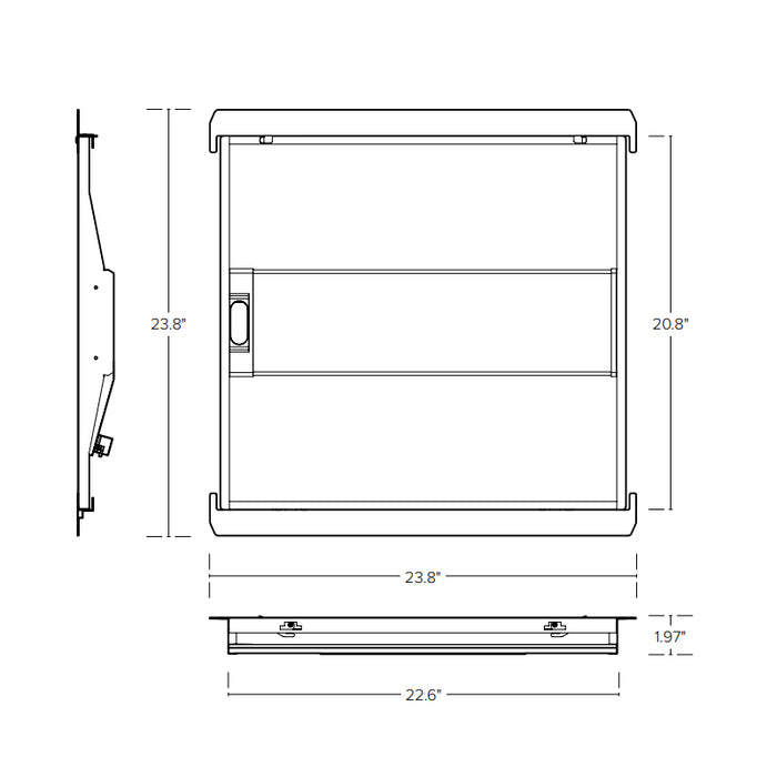 ESL-ISS-640-22-2030W-3550K IntelliSense Series 2 x 2 LED Troffer Retrofit, 3CCT & Wattage Selectable