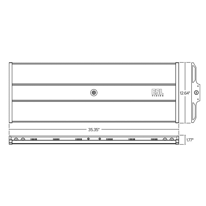 ESL-LHB-170255W-44050 170W / 210W / 255W LED Linear High Bay, 3CCT & Wattage Selectable