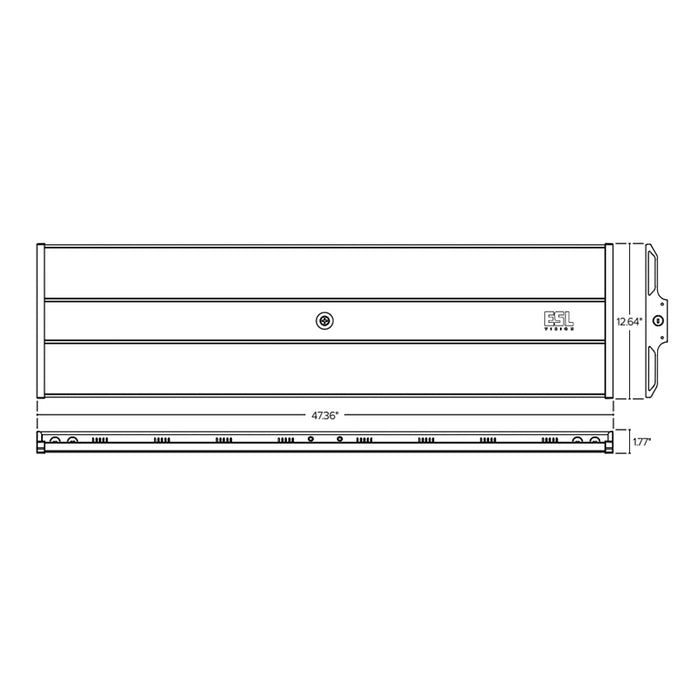 ESL-LHB-255400W-44050 255W / 310W / 400W LED Linear High Bay, 3CCT & Wattage Selectable