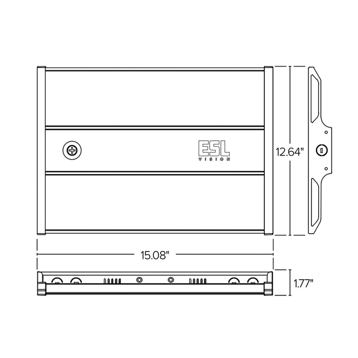 ESL-LHB-75130W-44050 75W / 105W / 130W LED Linear High Bay, 3CCT & Wattage Selectable