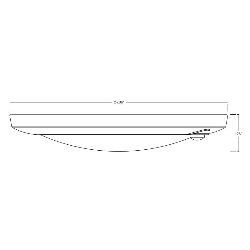 ESL-ODSK-6-15W-12750-DA Occupancy Disk 6" LED Surface Mount with PIR Motion Sensor, 5CCT Selectable