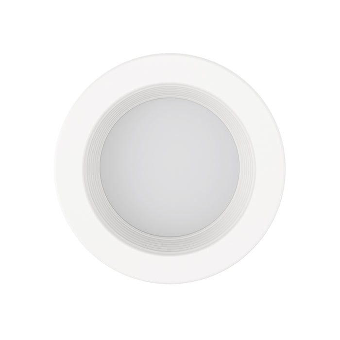 ESL-RTLB-4-10W-12750-WH 4" 10W LED Residential Trim Light, Baffled Design, 5CCT Selectable