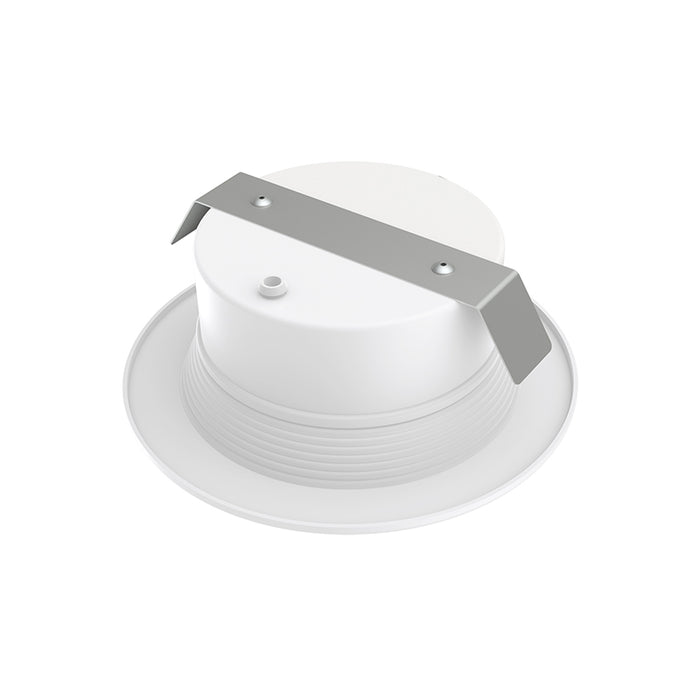ESL-RTLB-4-10W-12750-WH 4" 10W LED Residential Trim Light, Baffled Design, 5CCT Selectable
