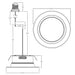 ESL-RTLB-4-10W-12750-WH 4" 10W LED Residential Trim Light, Baffled Design, 5CCT Selectable