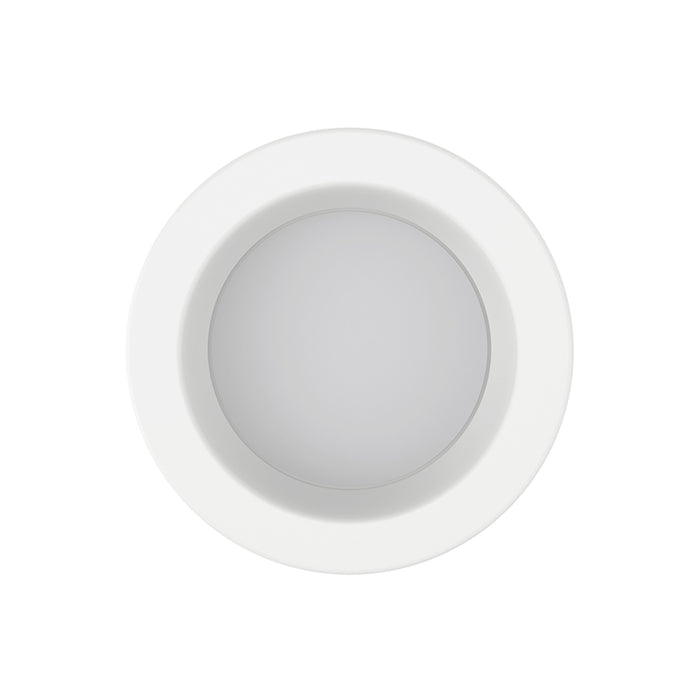 ESL-RTLS-4-10W-12750-WH 4" 10W LED Residential Trim Light, Smooth Design, 5CCT Selectable