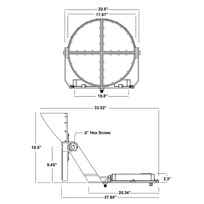 ESL-SPT-550W-250 Stadia 550W LED Sport Light, Classic Mount