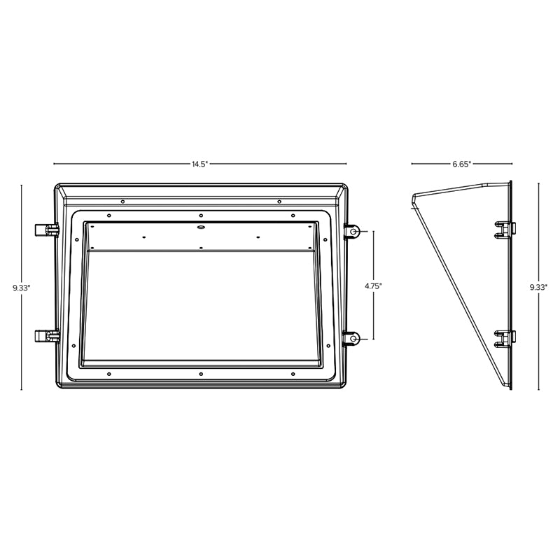 ESL-WP-1545W-53050 15W / 30W / 40W / 45W LED Wall Pack, 3CCT & 4 Wattage Selectable