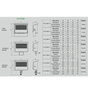 FLFZ Forza 60W/70W/80W LED Field Adjustable Slim Flood Light w/ Photocell, 3CCT Selectable