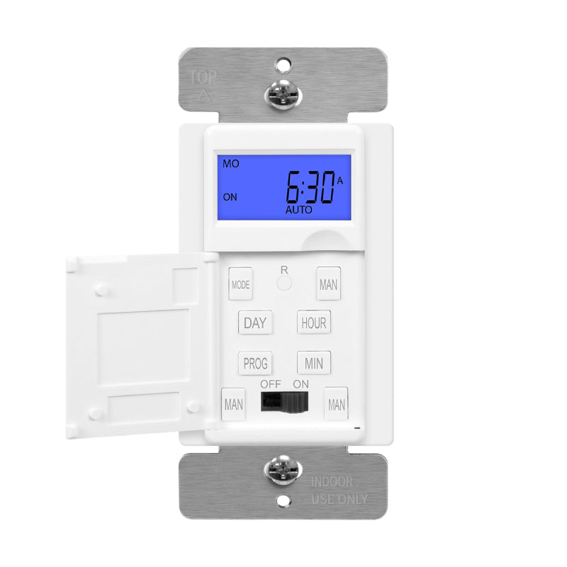 Enerlites HET01 7 Days Digital In-Wall Time Switch