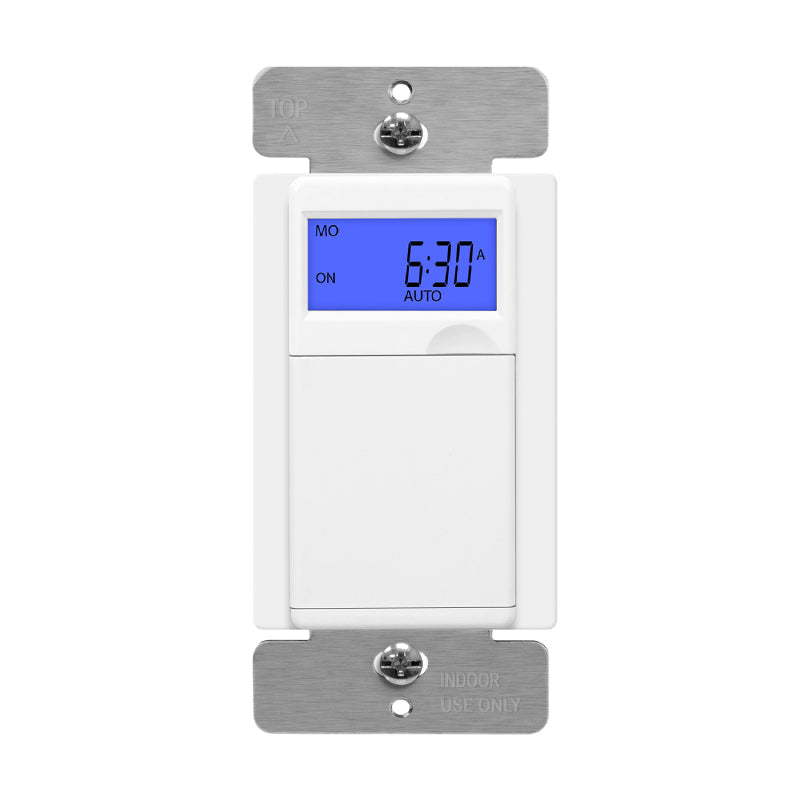 Enerlites HET01 7 Days Digital In-Wall Time Switch