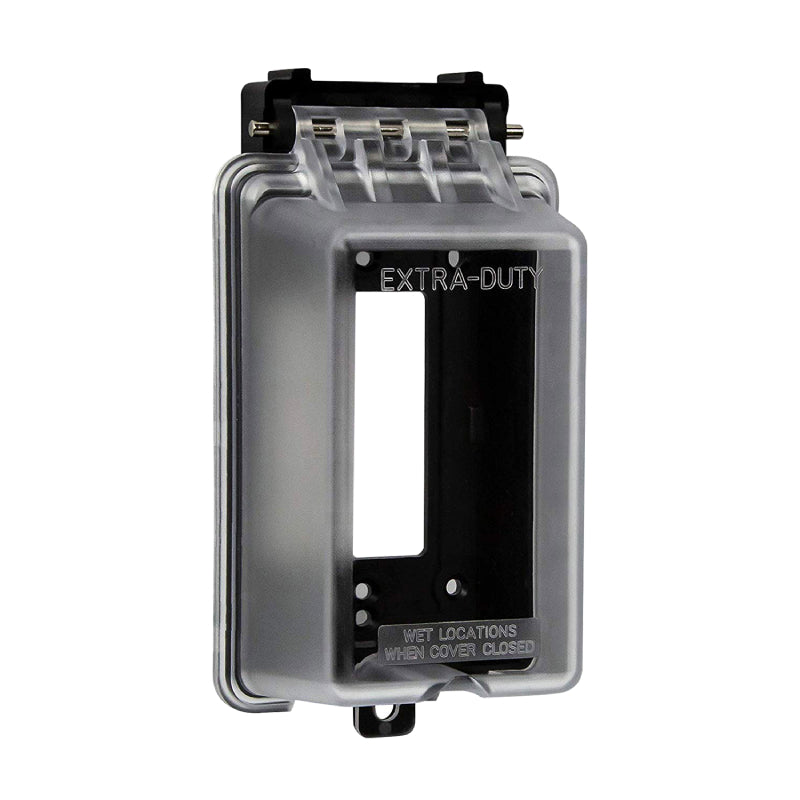 Enerlites IUC1V-D 1 Gang Extra-Duty Weatherproof Outdoor Cover for Decorator/GFCI Receptacle