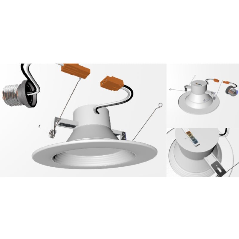 LDRR4 Nebula 4" 10W LED Retrofit Downlight, CCT Select