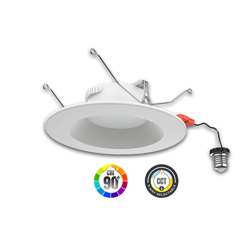 LDRR6 Nebula 6" 15W LED Retrofit Downlight, CCT Select