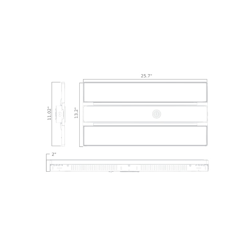 LLHB400 Titan-II 330W/360W/400W LED High Bay, CCT Select, Up to 61200 Lumens, Dimmable , 120-277V