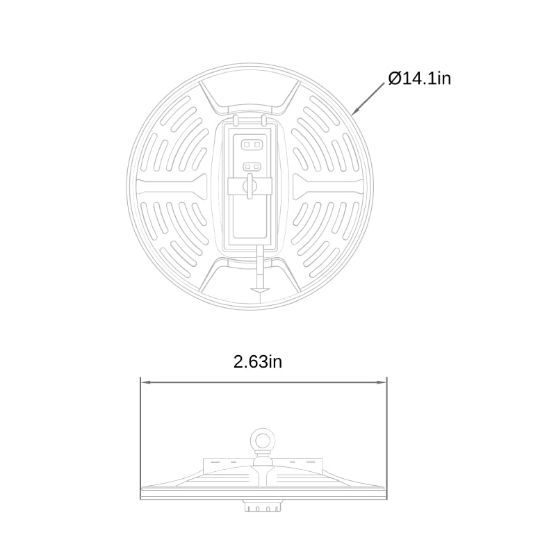 LRHB Icarus-II 80W/110W/150W LED High Bay, CCT Select