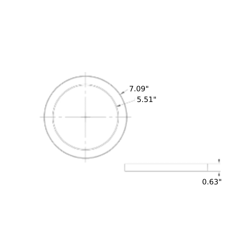 LSMT6 Crescent 6" 15W LED Surface Mount Downlight, CCT Select