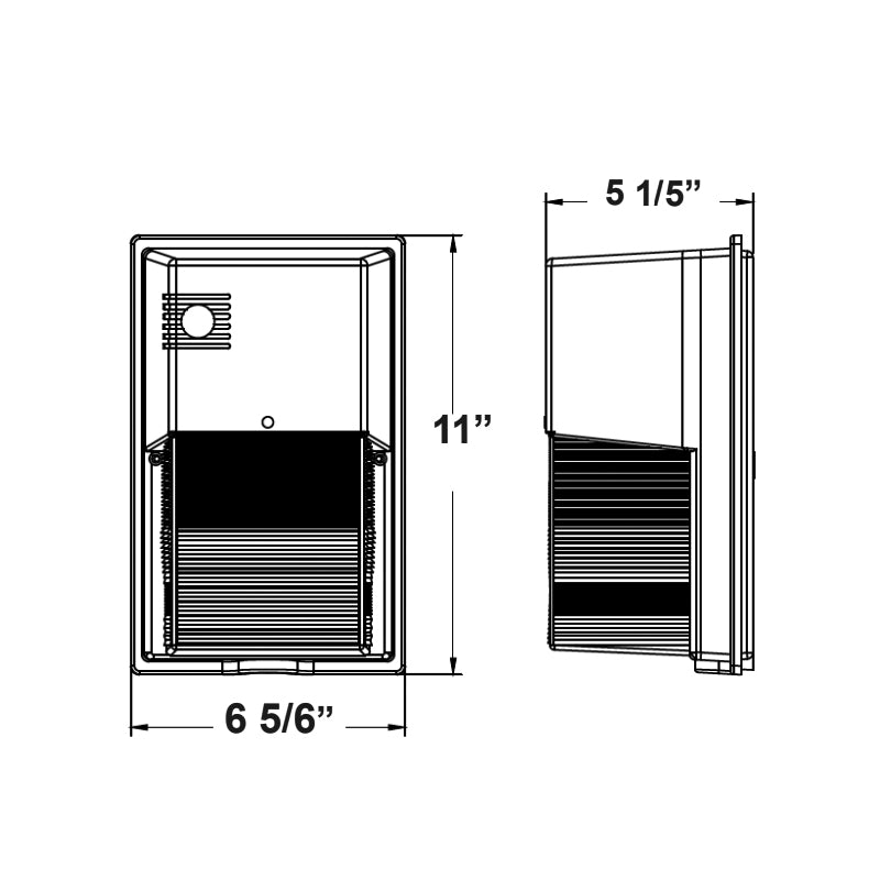 LSWX 5W/10W/20W/30W LED Non-Cutoff Wall Pack with Photocell