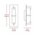 MSQ 1-lt 15" Tall LED Rectangular Wall Sconce