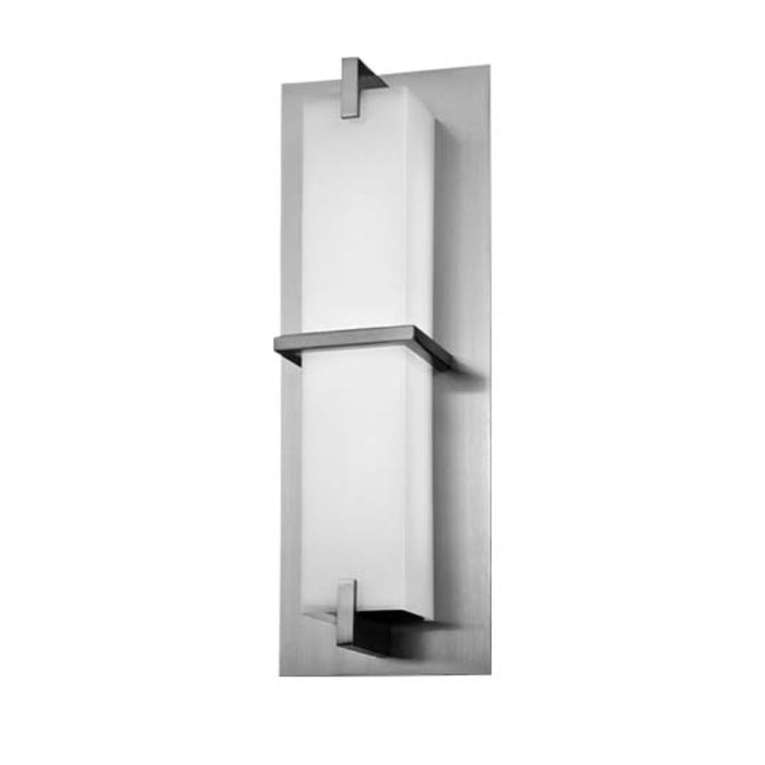 MSQ 1-lt 15" Tall LED Rectangular Wall Sconce - Nickel