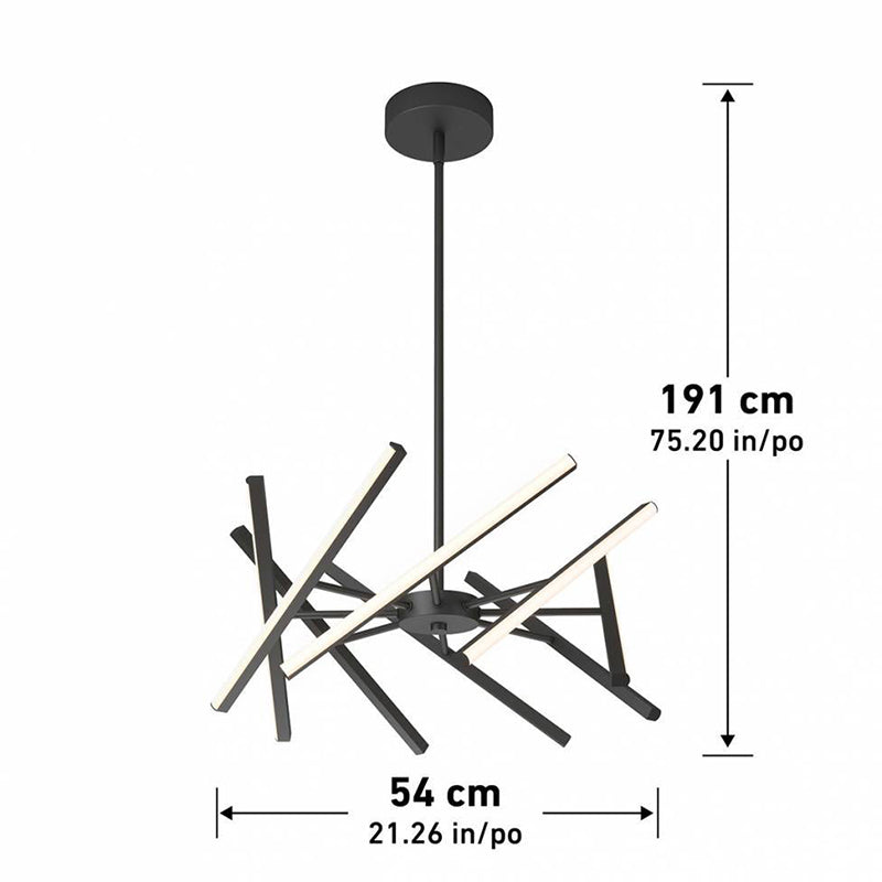 PDT-MUC-HD2BL Malibu 1-lt 21" LED Pendant, CCT