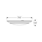 NLOPAC-R6509 6" 15W AC Opal 2 LED Surface Mount, 5000K, 1050 Lumens, White Finish