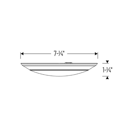 NLOPAC-R6509 6" 15W AC Opal 2 LED Surface Mount, 5000K, 1050 Lumens, White Finish
