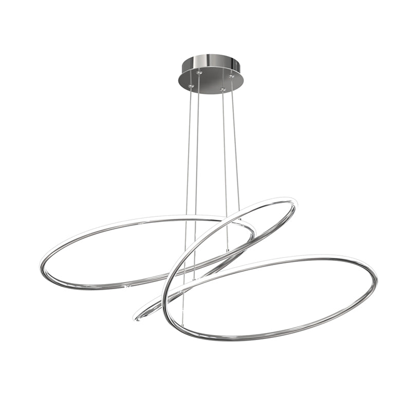 PDT-SBC-CR Swirl Butterfly 1-lt 34" LED Pendant, CCT