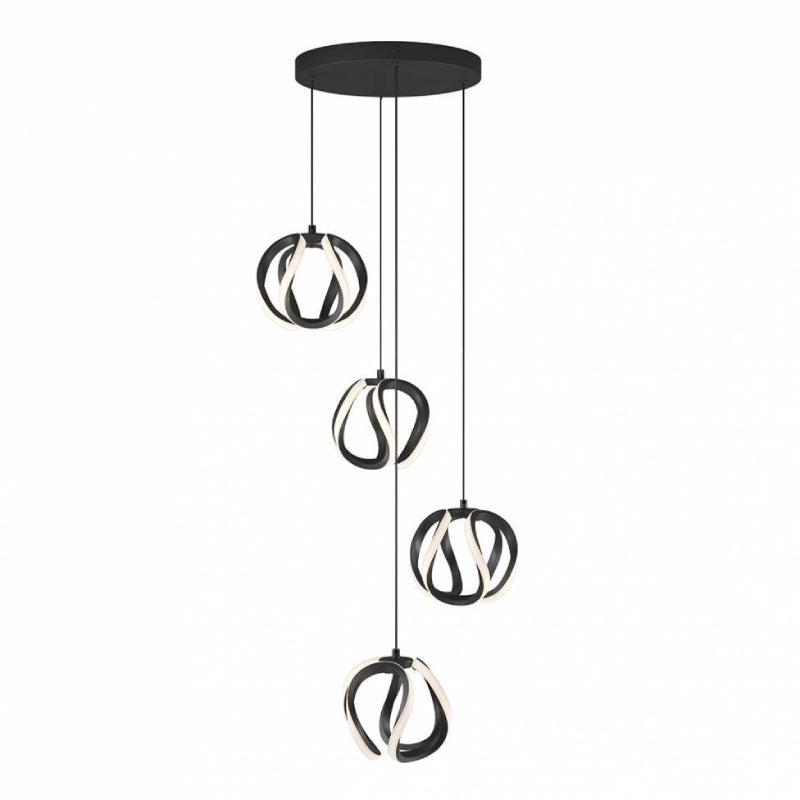 PDT4-VIC-HD2BL Vivaldi 4-lt 12" LED Pendant