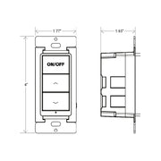 PT-3WS-BT-A AC 3 Button Wall Switch