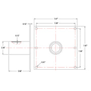 PT-AL-P-WMB2-2 Wall Mount Straight Bracket