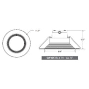 10" LED Retrofit Recessed Commercial Grade Downlight