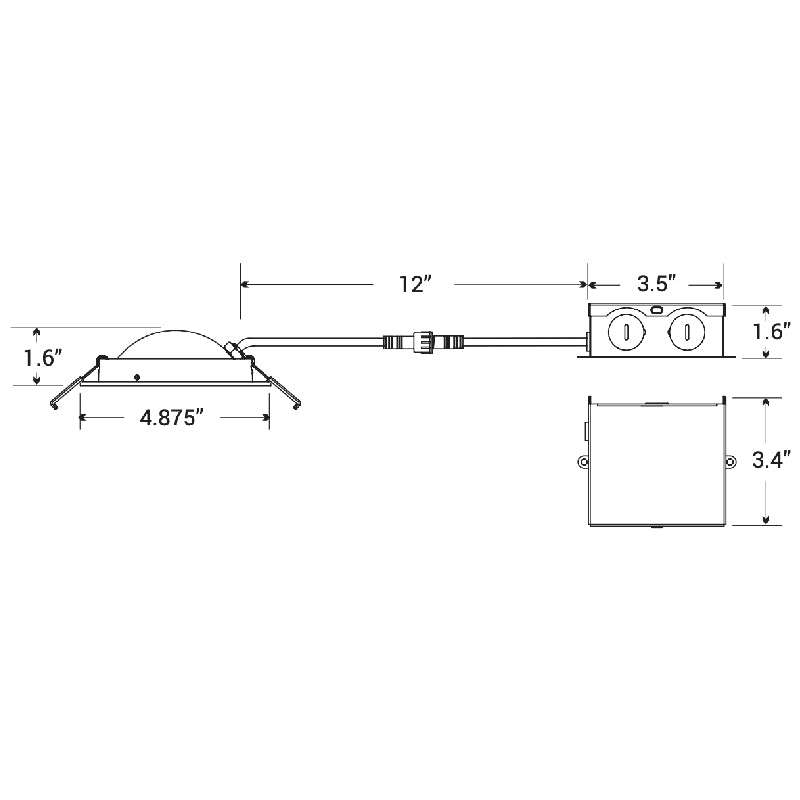 4" LED Recessed Round Floating Gimbal with Multiple CCT