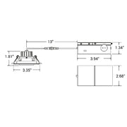 3" LED Recessed Round Gimbal with 5CCT