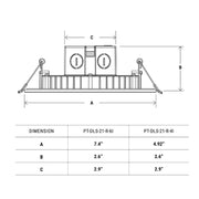 4" Slim Disk 2in1 Downlight with CCT Selector