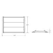 2' x 2' Retrofit-Kit Center Basket Troffer with CCT and Wattage Selector