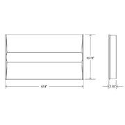 2' x 4' High Output Center Basket Troffer with CCT and Wattage Selector