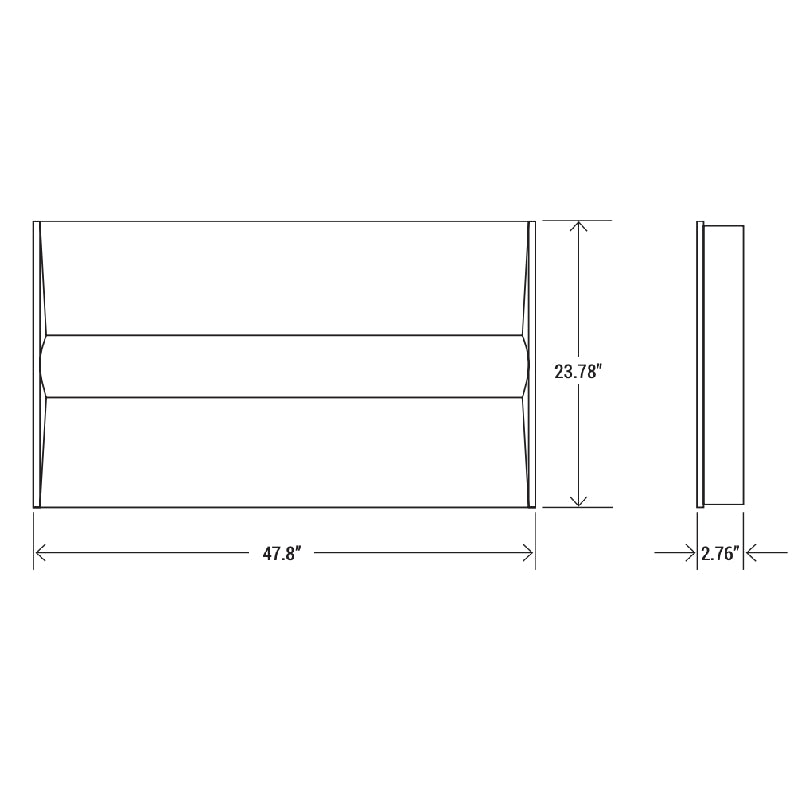 2' x 4' High Output Center Basket Troffer with CCT and Wattage Selector