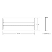 1' x 4' Center Basket Troffer with CCT and Wattage Selector