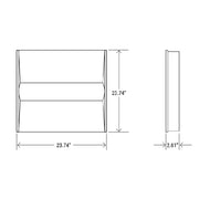 2' x 2' Center Basket Troffer with CCT and Wattage Selector