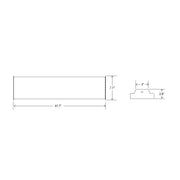 4' LED Eco-Slim Wraparound Luminaire with CCT and Wattage Selector