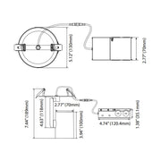 RMP Series 9W/12W/15W LED Monopoint, 5CCT Selectable, 120V