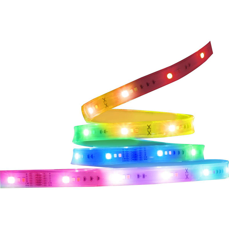 Satco S11265 Starfish 16-Foot Indoor/Outdoor WiFi Smart LED Color-Changing Tape Light, 28W, 2500 Lumens, 120V