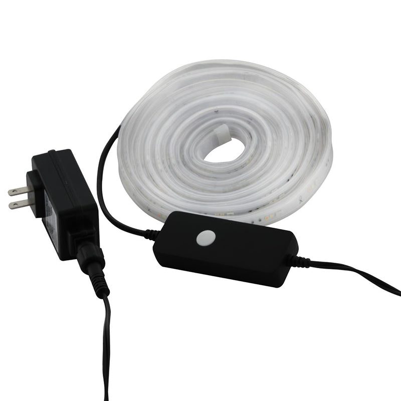 Satco S11265 Starfish 16-Foot Indoor/Outdoor WiFi Smart LED Color-Changing Tape Light, 28W, 2500 Lumens, 120V
