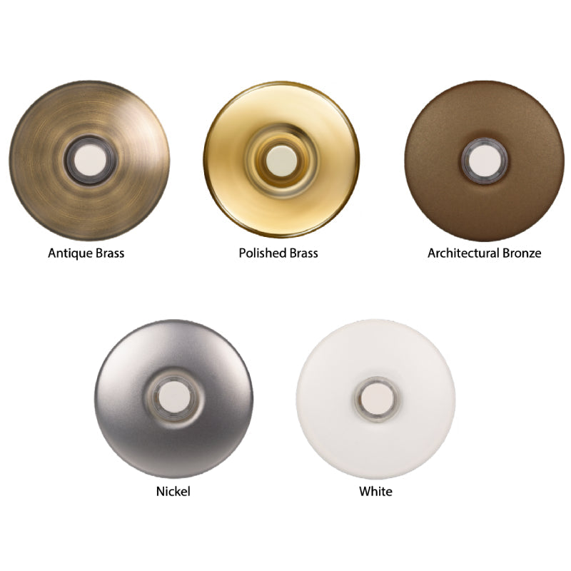 NICOR PRCP2 PrimeChime Plus 2 Black Decorative Lighted Doorbell Button - Stucco Button