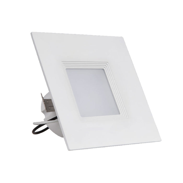 SDL4-BF 4" LED Square Recessed Downlight with Baffle Trim, 3000K