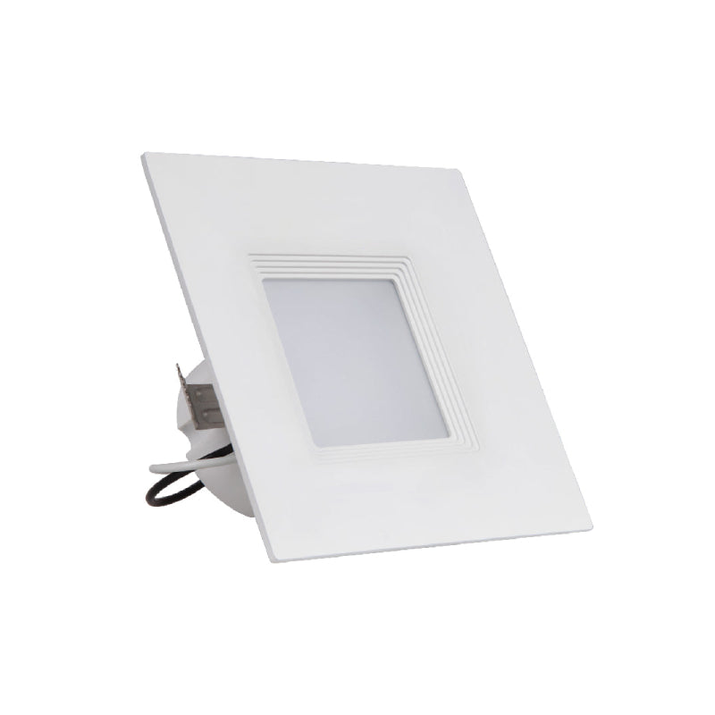 SDL4-BF 4" LED Square Recessed Downlight with Baffle Trim, 2700K