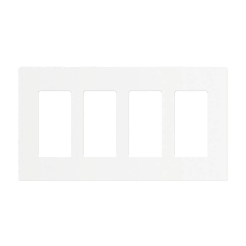 Enerlites SI8834 4-Gang Safety Cover Screwless Wall Plates