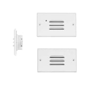 STP2 1-lt 5" LED Louvered Step Light with Photocell