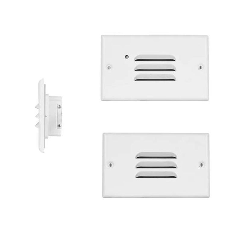 STP2 1-lt 5" LED Louvered Step Light with Photocell